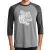 Unisex Tri-Blend 3/4 Sleeve Raglan T-Shirt Thumbnail