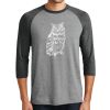 Unisex Tri-Blend 3/4 Sleeve Raglan T-Shirt Thumbnail