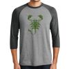 Unisex Tri-Blend 3/4 Sleeve Raglan T-Shirt Thumbnail