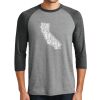 Unisex Tri-Blend 3/4 Sleeve Raglan T-Shirt Thumbnail