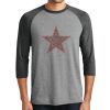 Unisex Tri-Blend 3/4 Sleeve Raglan T-Shirt Thumbnail