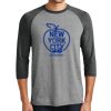Unisex Tri-Blend 3/4 Sleeve Raglan T-Shirt Thumbnail