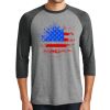 Unisex Tri-Blend 3/4 Sleeve Raglan T-Shirt Thumbnail