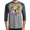 Unisex Tri-Blend 3/4 Sleeve Raglan T-Shirt Thumbnail