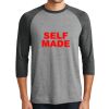 Unisex Tri-Blend 3/4 Sleeve Raglan T-Shirt Thumbnail