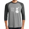 Unisex Tri-Blend 3/4 Sleeve Raglan T-Shirt Thumbnail