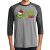 Unisex Tri-Blend 3/4 Sleeve Raglan T-Shirt Thumbnail