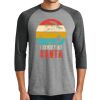 Unisex Tri-Blend 3/4 Sleeve Raglan T-Shirt Thumbnail