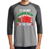 Unisex Tri-Blend 3/4 Sleeve Raglan T-Shirt Thumbnail