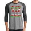 Unisex Tri-Blend 3/4 Sleeve Raglan T-Shirt Thumbnail