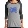 Ladies Tri-Blend 3/4 Sleeve T-Shirt Thumbnail
