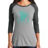 Ladies Tri-Blend 3/4 Sleeve T-Shirt Thumbnail
