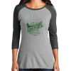 Ladies Tri-Blend 3/4 Sleeve T-Shirt Thumbnail
