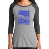 Ladies Tri-Blend 3/4 Sleeve T-Shirt Thumbnail