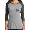 Ladies Tri-Blend 3/4 Sleeve T-Shirt Thumbnail