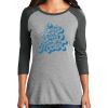 Ladies Tri-Blend 3/4 Sleeve T-Shirt Thumbnail