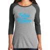 Ladies Tri-Blend 3/4 Sleeve T-Shirt Thumbnail
