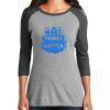 Ladies Tri-Blend 3/4 Sleeve T-Shirt Thumbnail