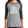 Ladies Tri-Blend 3/4 Sleeve T-Shirt Thumbnail