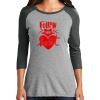 Ladies Tri-Blend 3/4 Sleeve T-Shirt Thumbnail