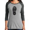 Ladies Tri-Blend 3/4 Sleeve T-Shirt Thumbnail