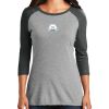 Ladies Tri-Blend 3/4 Sleeve T-Shirt Thumbnail