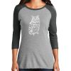 Ladies Tri-Blend 3/4 Sleeve T-Shirt Thumbnail