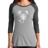Ladies Tri-Blend 3/4 Sleeve T-Shirt Thumbnail