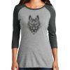 Ladies Tri-Blend 3/4 Sleeve T-Shirt Thumbnail
