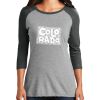 Ladies Tri-Blend 3/4 Sleeve T-Shirt Thumbnail