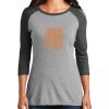 Ladies Tri-Blend 3/4 Sleeve T-Shirt Thumbnail