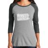 Ladies Tri-Blend 3/4 Sleeve T-Shirt Thumbnail