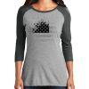 Ladies Tri-Blend 3/4 Sleeve T-Shirt Thumbnail