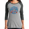 Ladies Tri-Blend 3/4 Sleeve T-Shirt Thumbnail