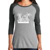 Ladies Tri-Blend 3/4 Sleeve T-Shirt Thumbnail