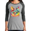 Ladies Tri-Blend 3/4 Sleeve T-Shirt Thumbnail