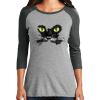 Ladies Tri-Blend 3/4 Sleeve T-Shirt Thumbnail