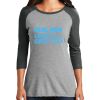 Ladies Tri-Blend 3/4 Sleeve T-Shirt Thumbnail