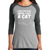 Ladies Tri-Blend 3/4 Sleeve T-Shirt Thumbnail