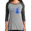 Ladies Tri-Blend 3/4 Sleeve T-Shirt Thumbnail
