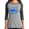 Ladies Tri-Blend 3/4 Sleeve T-Shirt Thumbnail