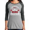 Ladies Tri-Blend 3/4 Sleeve T-Shirt Thumbnail