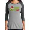 Ladies Tri-Blend 3/4 Sleeve T-Shirt Thumbnail
