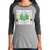 Ladies Tri-Blend 3/4 Sleeve T-Shirt Thumbnail