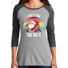 Ladies Tri-Blend 3/4 Sleeve T-Shirt Thumbnail
