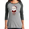 Ladies Tri-Blend 3/4 Sleeve T-Shirt Thumbnail