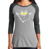 Ladies Tri-Blend 3/4 Sleeve T-Shirt Thumbnail