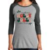 Ladies Tri-Blend 3/4 Sleeve T-Shirt Thumbnail