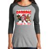 Ladies Tri-Blend 3/4 Sleeve T-Shirt Thumbnail