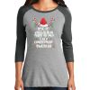 Ladies Tri-Blend 3/4 Sleeve T-Shirt Thumbnail